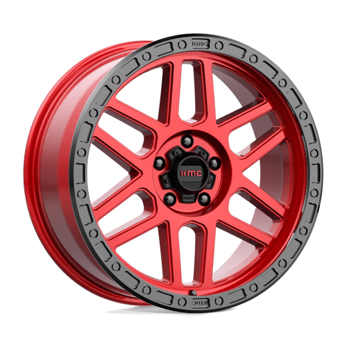 KMC KM544 Mesa Candy Red With Black Lip Wheels