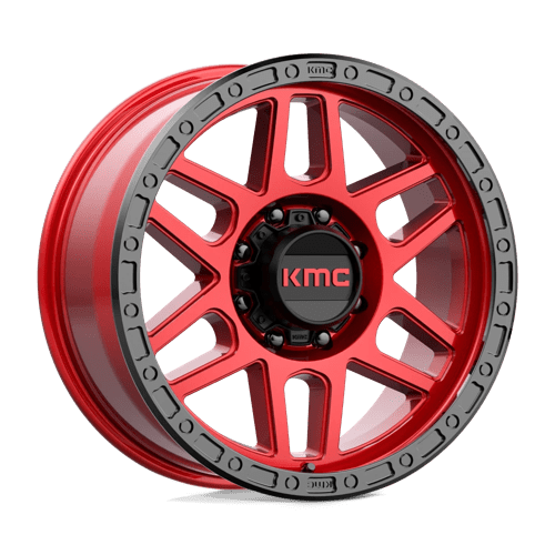 KMC KM544 Mesa Candy Red With Black Lip Wheels