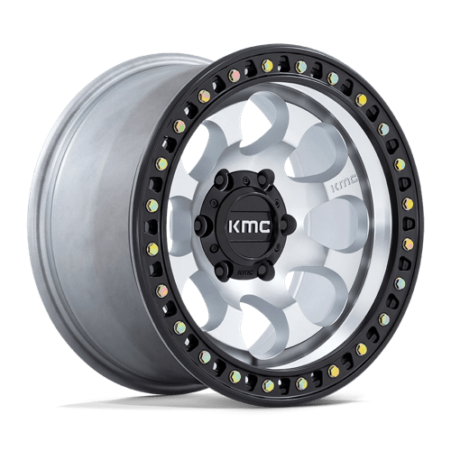 KMC Riot SBL KM550 Machine &#038; Satin Black Lip Rims