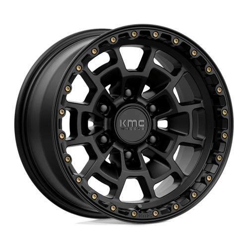 KMC KM718 Summit Satin Black Wheels