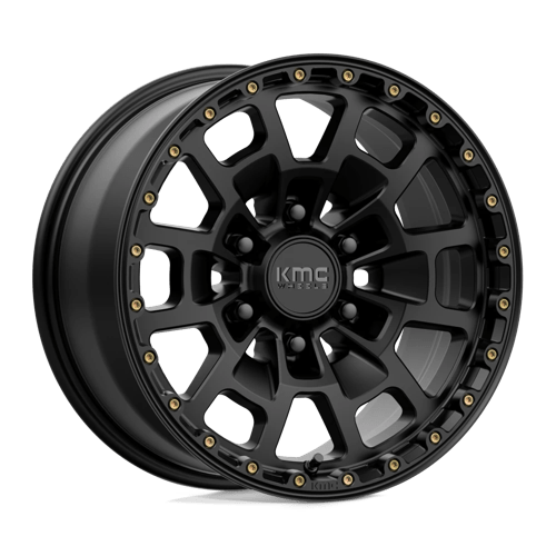 KMC KM718 Summit Satin Black Wheels