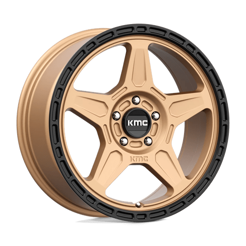 KMC KM721 Alpine Matte Bronze With Black Lip Wheels