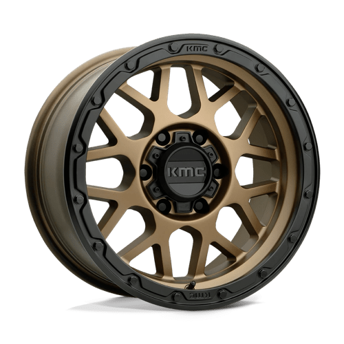 KMC KM535 Grenade Off-Road Matte Bronze Matte Black Lip Wheels