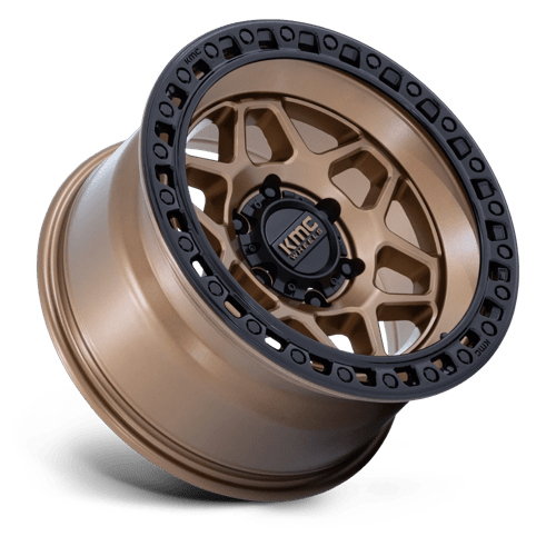 KMC KM553 Torx Matte Bronze with Gloss Black Lip Wheels, Cast Aluminum