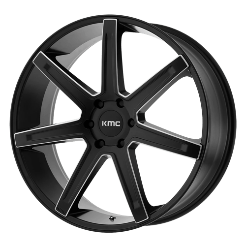 KMC KM700 Revert Satin Black Milled Wheels