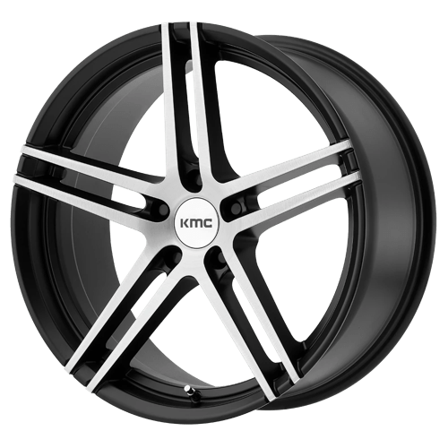 KMC KM703 Monophonic Satin Black Brushed Wheels