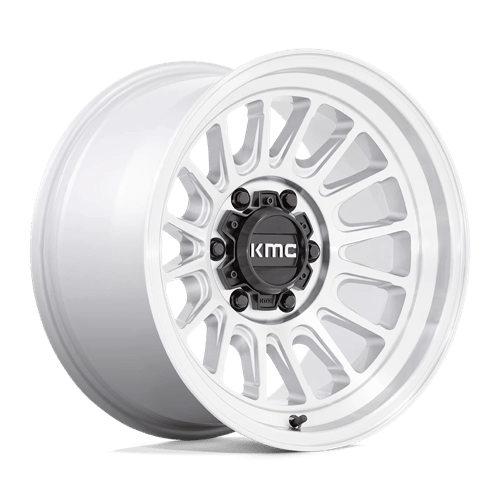 KMC KM724 Impact Ol Silver Machined Wheels