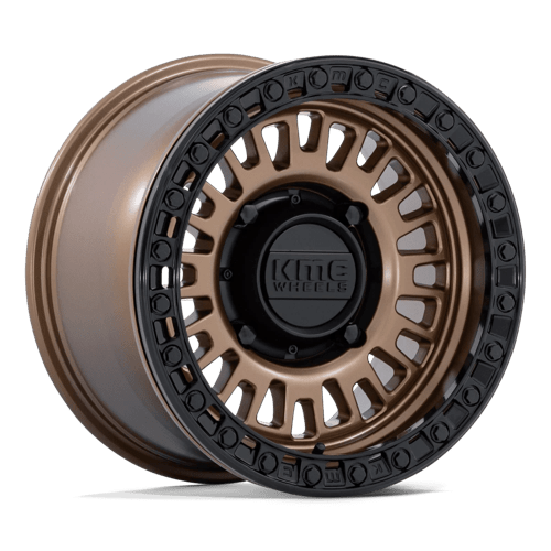 KMC KS242 Aztec Beadlock Matte Bronze with Matte Black RG Wheels, Cast Aluminum