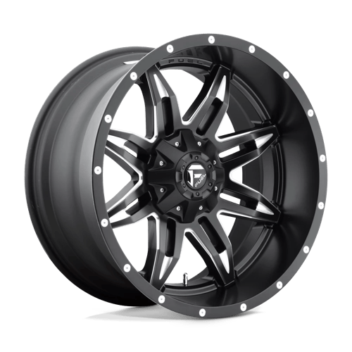 Fuel D567 Lethal Matte Black Milled 1-Piece Wheels