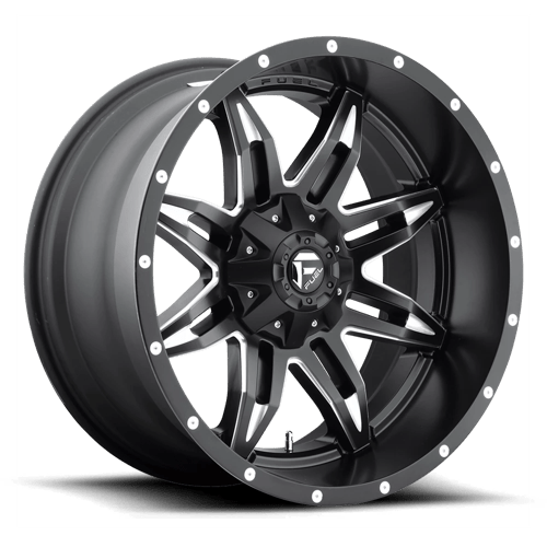 Fuel D567 Lethal Matte Black Milled 1-Piece Wheels