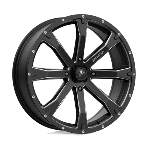 MSA Bounty M42 Black Milled UTV Rims