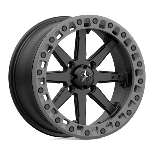 MSA Lok2 M31 Beadlock Black &#038; Gray Ring UTV Rims