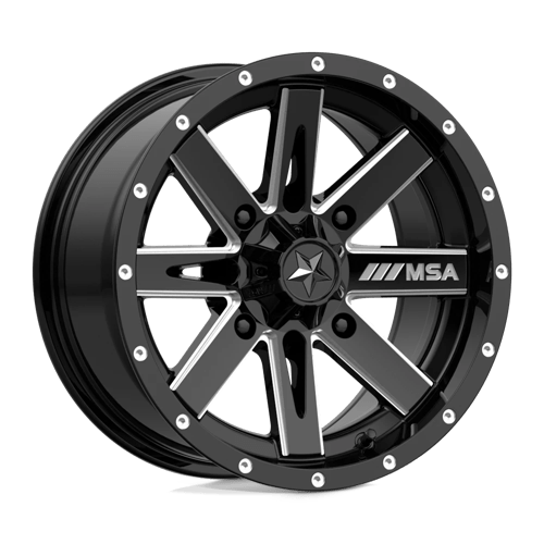 MSA Boxer M41 Black Milled UTV Rims