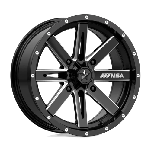 MSA Boxer M41 Black Milled UTV Rims