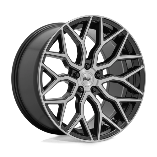 Niche M262 Mazzanti Gloss Black Brushed Face 1-Piece Wheels