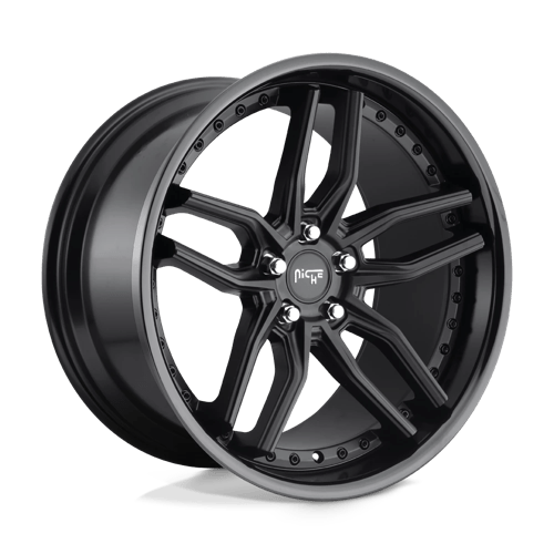 Niche M194 Methos Gloss Black Matte Black 1-Piece Wheels