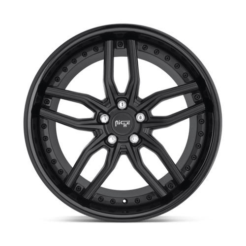 Niche M194 Methos Gloss Black Matte Black 1-Piece Wheels