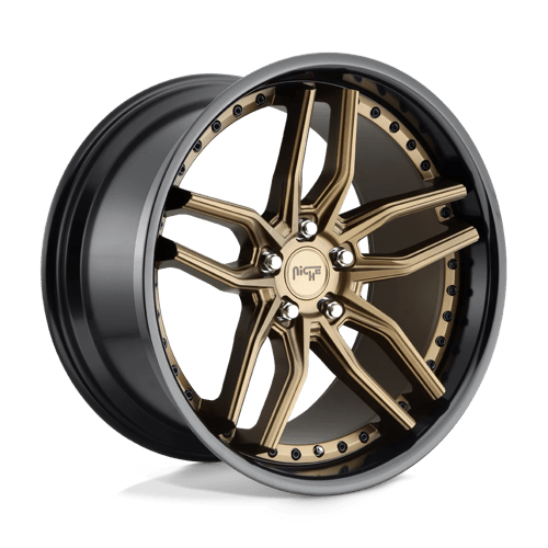 Niche M195 Methos Matte Bronze Black Bead Ring 1-Piece Wheels