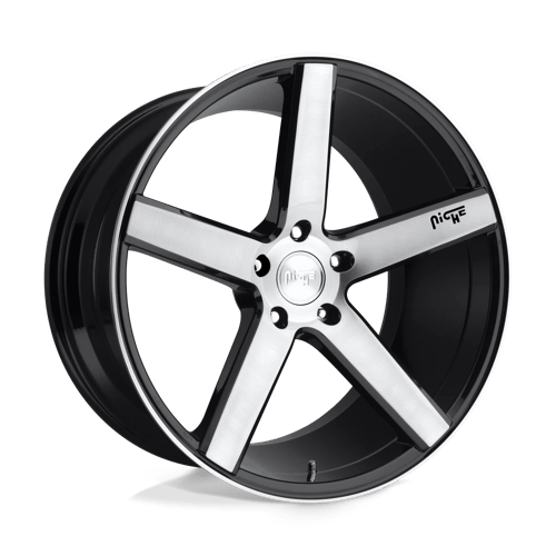 Niche M124 Milan Gloss Black Brushed 1-Piece Wheels