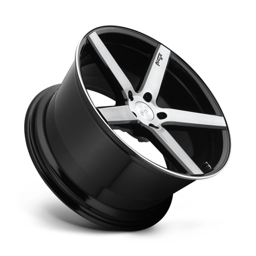 Niche M124 Milan Gloss Black Brushed 1-Piece Wheels