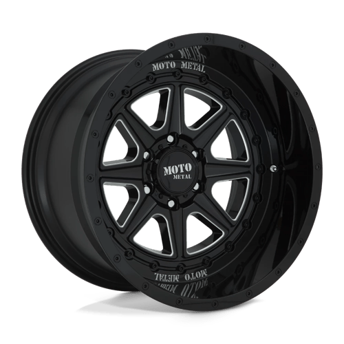 Moto Metal MO801 Phantom Gloss Black Milled Wheels