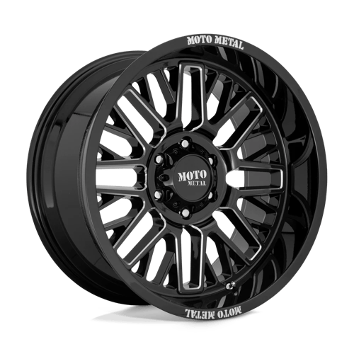 Moto Metal MO802 Gloss Black Milled Wheels