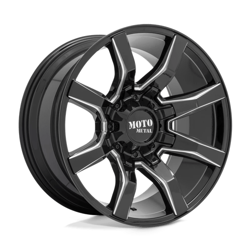 Moto Metal MO804 Spider Gloss Black Milled Wheels