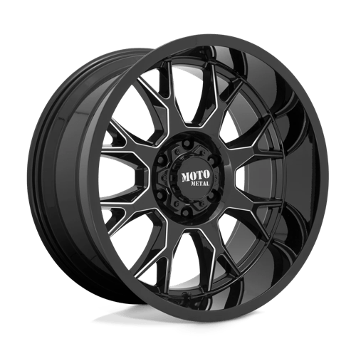 Moto Metal MO806 Gloss Black Milled Wheels