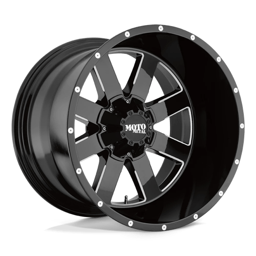 Moto Metal MO962 Gloss Black Milled Wheels