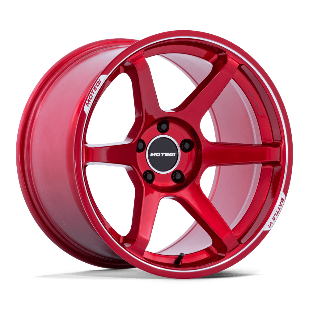 Motegi Racing MR160 Battle VI Cherry Red Metallic with Mch Lip Wheels, Flow Formed, Aluminum