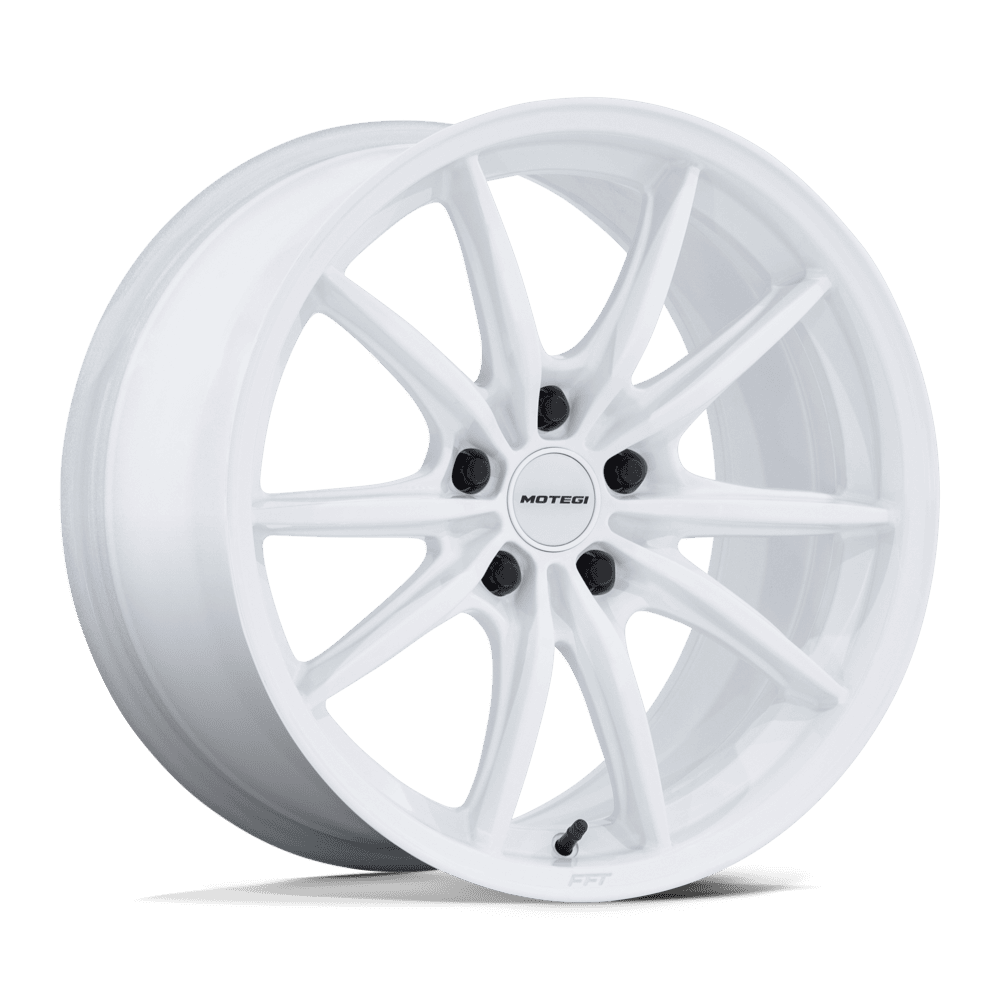 Motegi Racing MR162 Zentoku Gloss White Wheels, Flow Formed, Aluminum