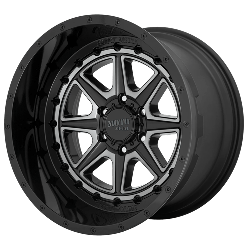 Moto Metal MO801 Phantom Gloss Black With Gray Tint Wheels