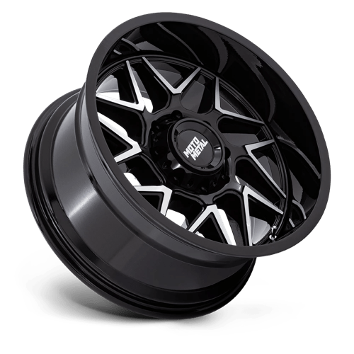 Moto Metal Turbine MO812 Gloss Black Machined Wheels, Cast, 1 Piece