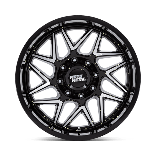 Moto Metal Turbine MO812 Gloss Black Machined Wheels, Cast, 1 Piece