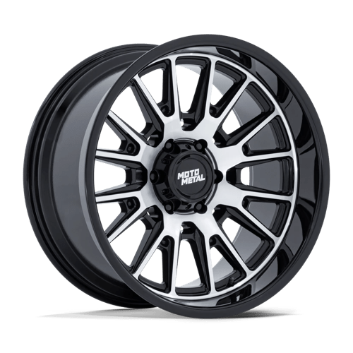 Moto Metal MO814 Tekton Gloss Black with Machined Face Wheels, Cast Aluminum