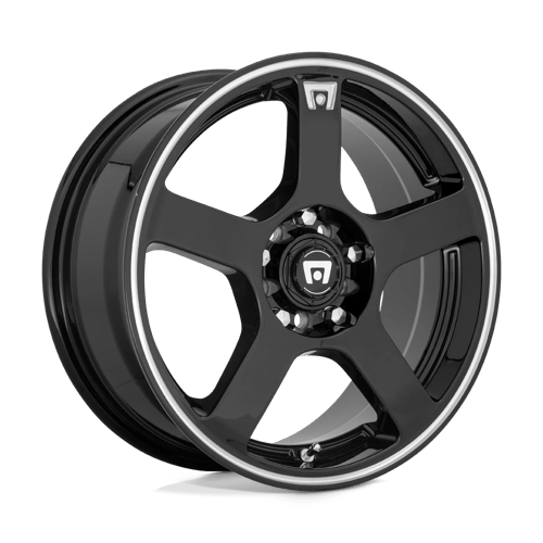 Motegi MR116 FS5 Gloss Black Machined Flange Wheels