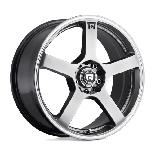 Motegi MR116 FS5 Dark Silver Machined Flange Wheels