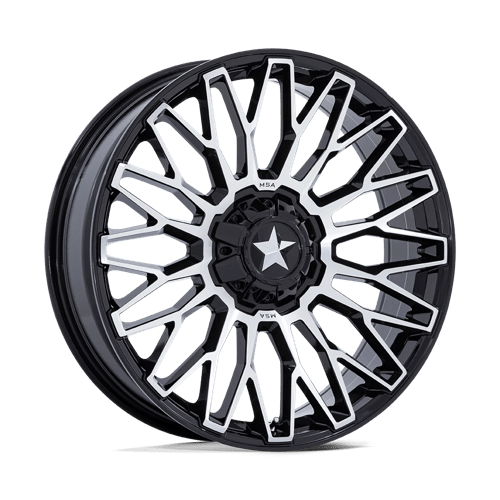 MSA M50 Clubber Machine & Gloss Black UTV Rims