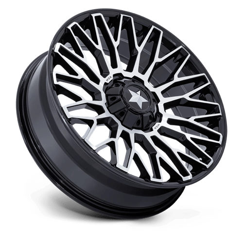 MSA M50 Clubber Machine & Gloss Black UTV Rims