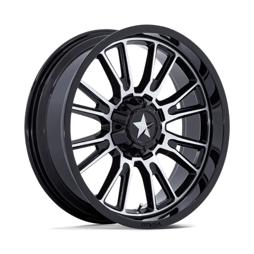 MSA M51 Thunderlips Machine & Gloss Black UTV Rims