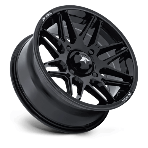 MSA M52 Radar UTV Gloss Black Wheels, Cast Aluminum