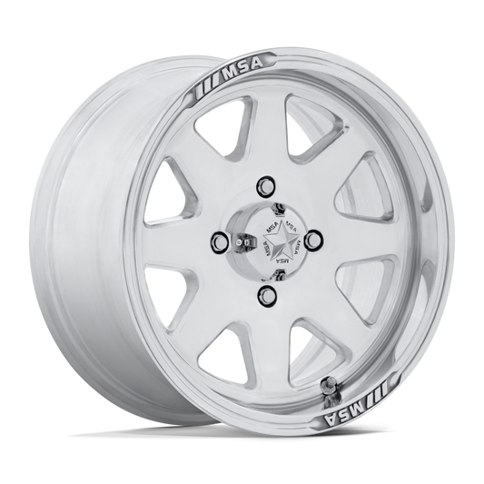 MSA M54 Spark UTV Polished Wheels, Cast Aluminum