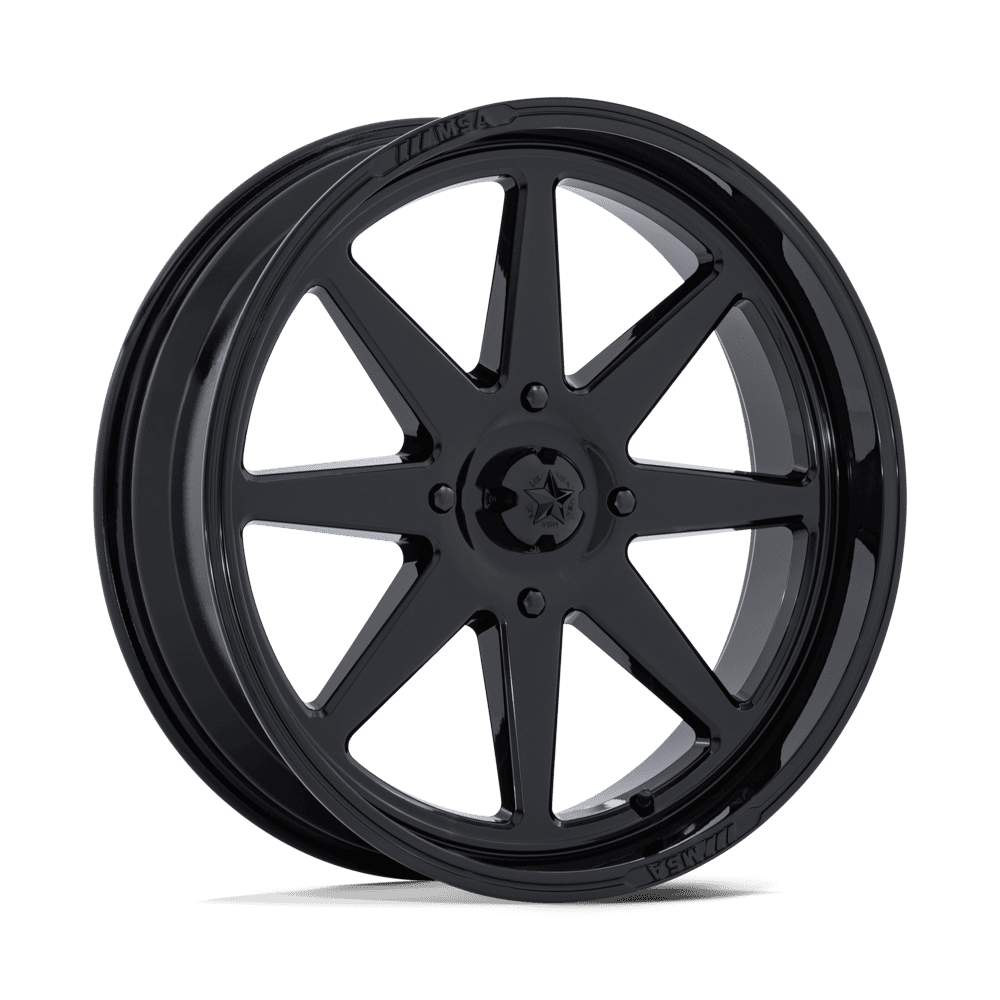 MSA M54 Spark UTV Gloss Black Wheels, Cast Aluminum