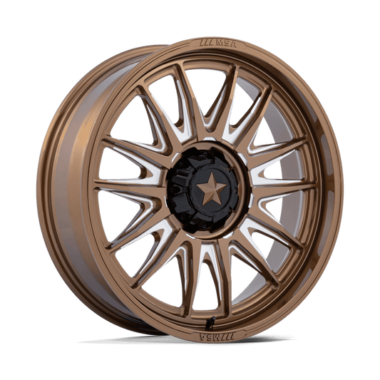 MSA M55 Commander UTV Gloss Bronze Milled Wheels, Cast Aluminum