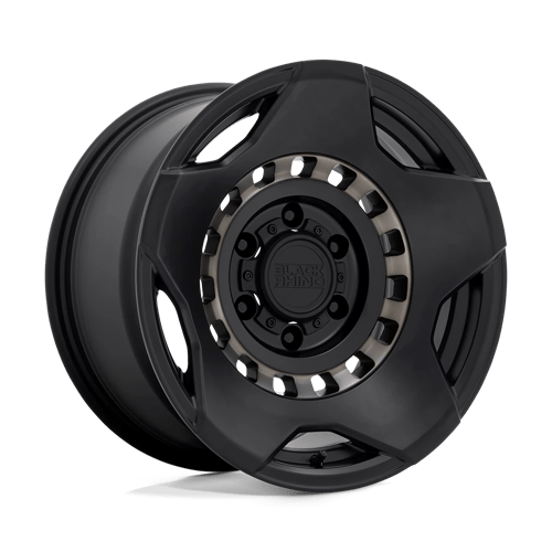 Black Rhino Muzzle Matte Black With Machined Tinted Ring Wheels