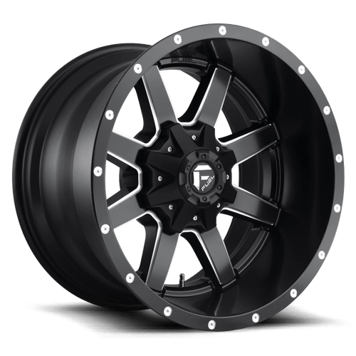 Fuel D538 Maverick Matte Black Milled 1-Piece Wheels