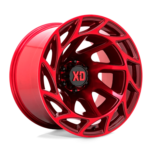 KMC XD860 Onslaught Candy Red Wheels