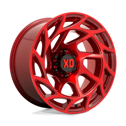 KMC XD860 Onslaught Candy Red Wheels