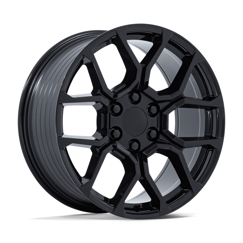 Performance Replicas PR233 Gloss Black Wheels, Flow Formed, Aluminum