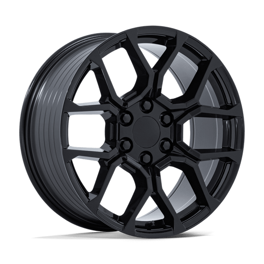 Performance Replicas PR233 Gloss Black Wheels, Flow Formed, Aluminum